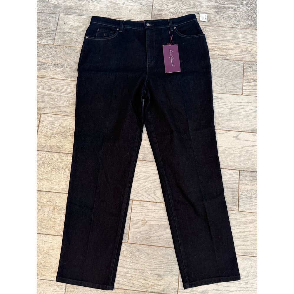 Gloria Vanderbilt Amanda High Rise Straight Leg Jeans plus size 16 NWT Denim